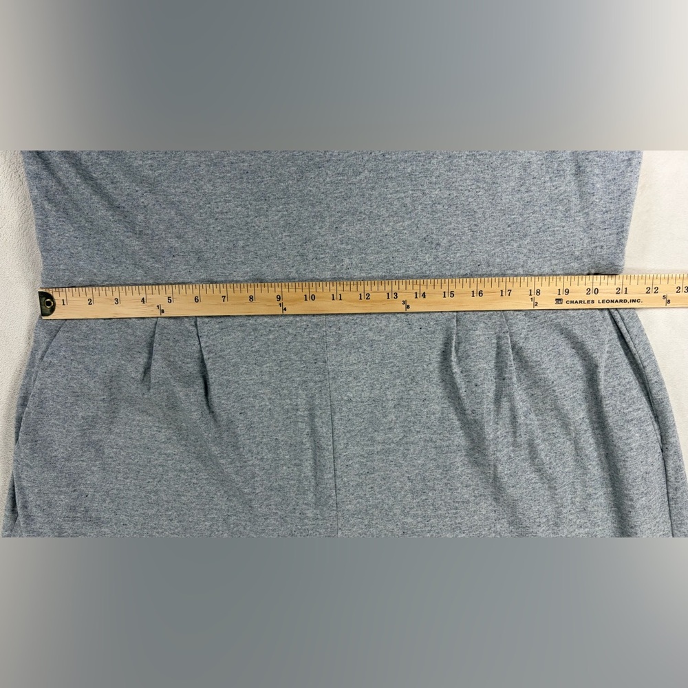NWT Eileen Fisher Speckled Organic Cotton Jumpsuit in Moon Gray Crop Jumper XL - Picture 11 of 11